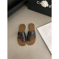 Women's thong sandals - new 2025 summer korean style retro minimalist design - perfect with skirts, wearable outdoors, flat roman sandals