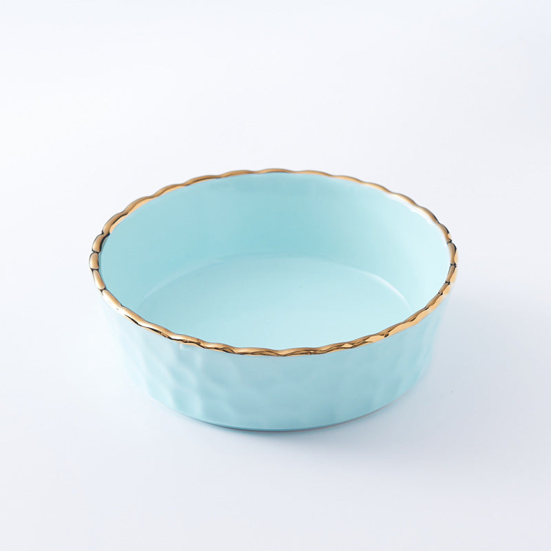 Nordic style ceramic bowl - perfect for fruit, desserts, salads, pasta, and breakfast. features a delicate lace design