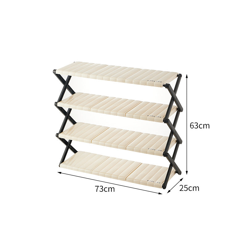 Simple door shoe rack multi-layer household installation-free foldable dormitory shoe storage artifact shoe cabinet storage shelf