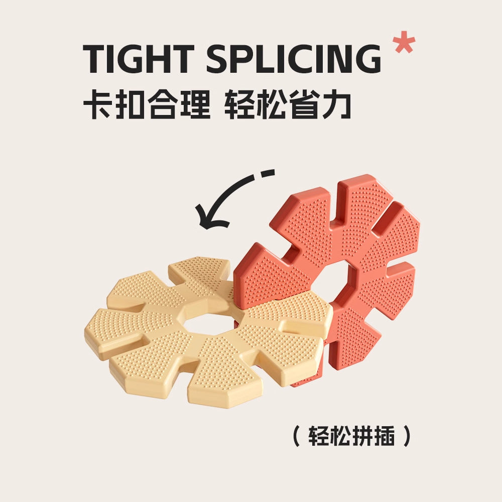 Qiao Le Xiong Snowflake Pieces Children's Extra Large Mosaic Plastic Building Block Large Construction Area Baby Assembling Educational Toys