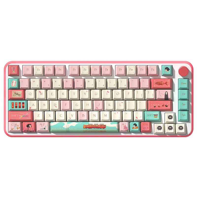 Spirited Away original keycap, original highly personalized customized pbt sublimation mechanical keyboard cap