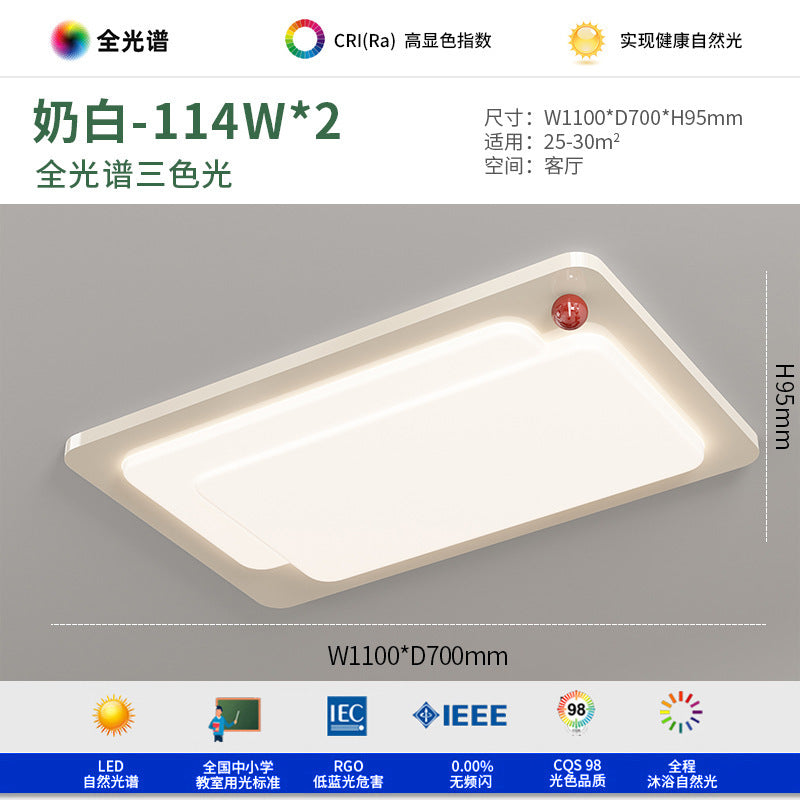 Cream wind living room light led ceiling light creative personality eye protection full spectrum master bedroom light room Zhongshan lighting