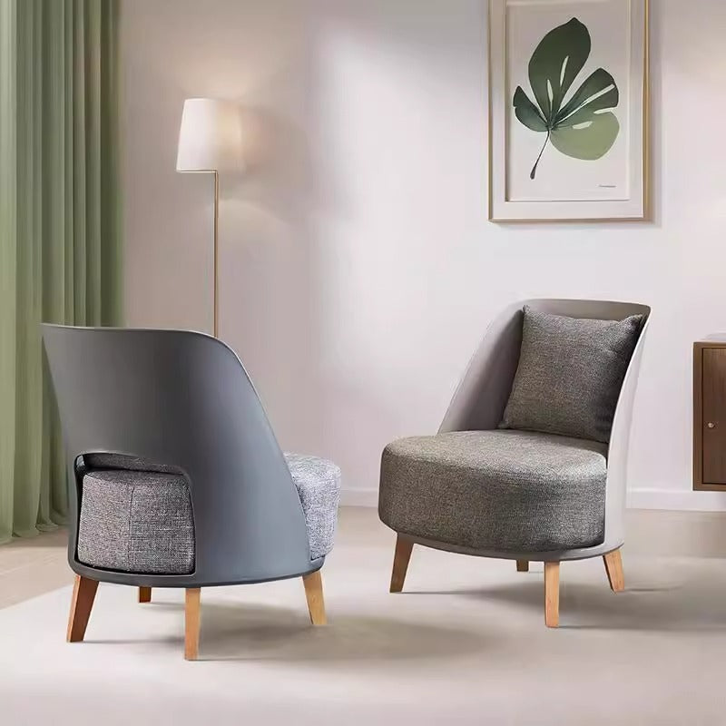 Nordic light luxury sofa chair - designer creative single seater for living room, hotel, b&b, reception, and negotiation