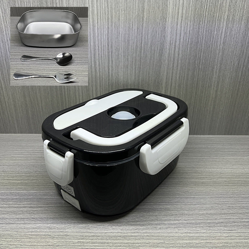 Car-mounted household electric lunch box 304 stainless steel heated lunch box dual voltage thermal insulation handy gadget for bringing meals to work