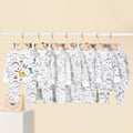 Export independent station stretch cotton boys engineering vehicle sketch coloring plaid fun diy hand-painted graffiti suit
