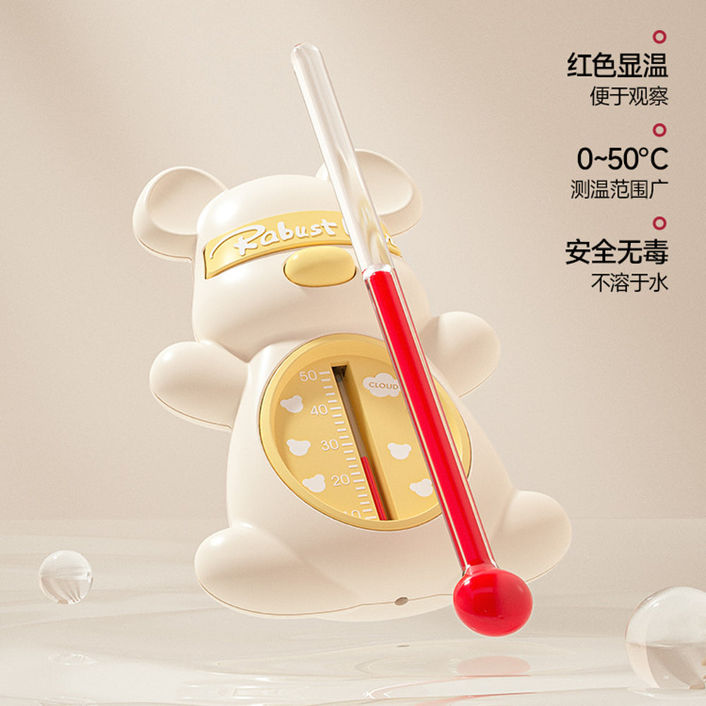 Baby cartoon cute thermometer - adorable bear design for bath water temperature measurement - safe for children's bathing