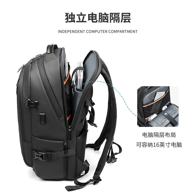 Source Factory Customized Business Backpack Men's Backpack Large Capacity Multifunctional Computer Bag Korean Edition School Bag Wholesale