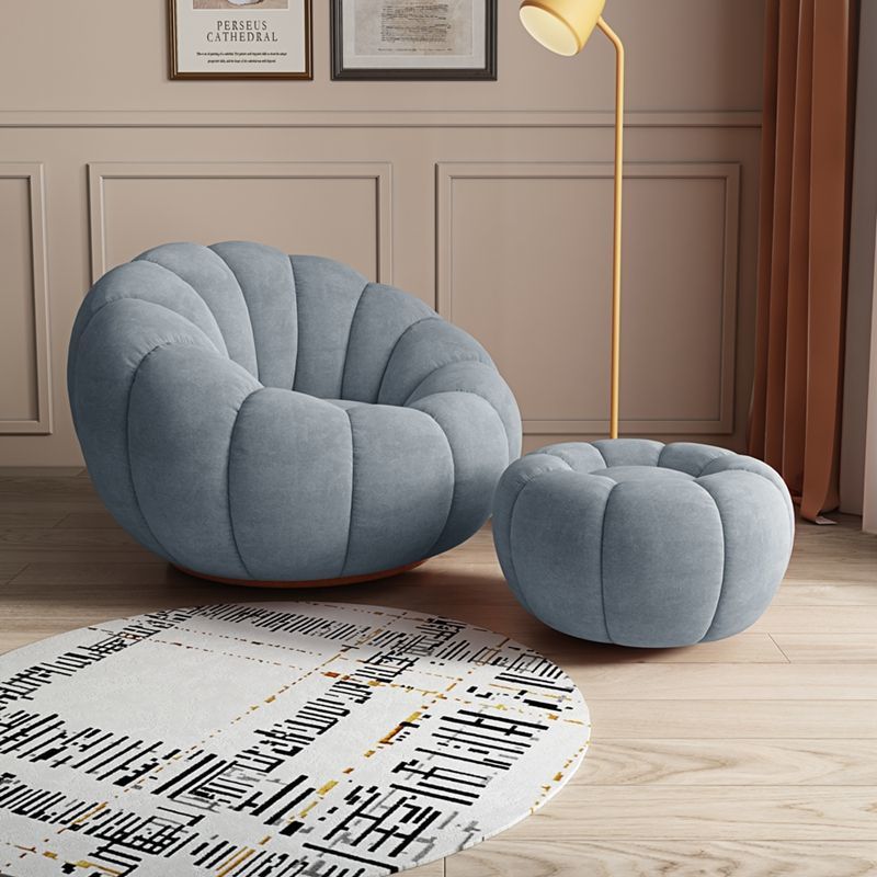 Lazy sponge sofa pumpkin chair single cream bean bag for home bedroom living room small apartment balcony lounge chair