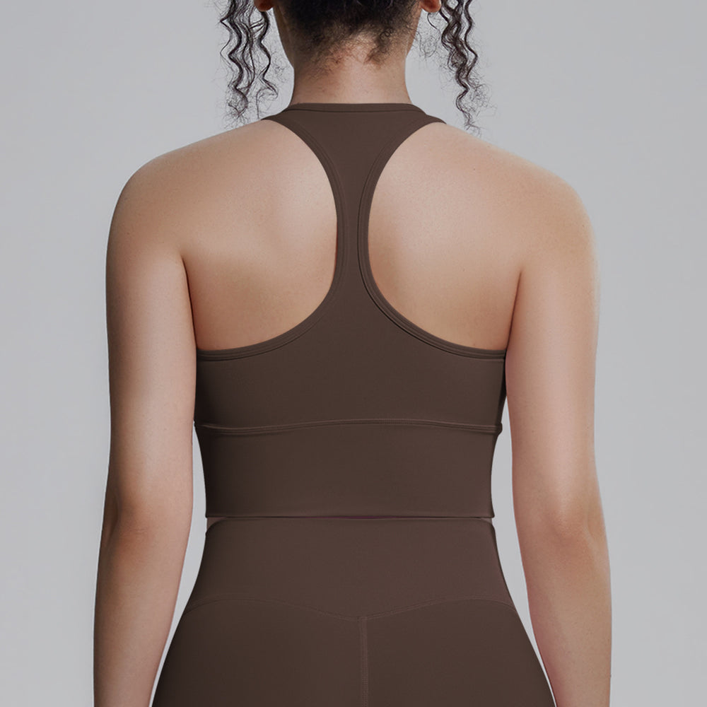New arrival cross-border pure color i-shaped back tight breathable sports intimates running fitness yoga wear vest tops for women