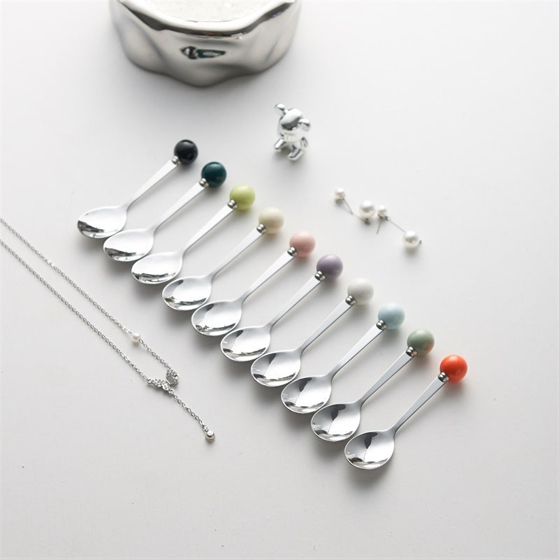New arrival spoon stainless steel high-looking fork and spoon decal size can be customized for home coffee spoon and fork customization