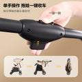 Baby stroller - reclining, multi-functional, one-click fold, lightweight, high-view, heavy-duty shock absorption