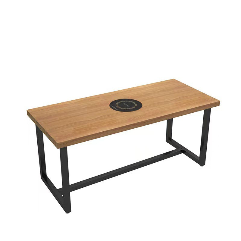 Customized induction cooker dining table BBQ restaurant Hot pot restaurant with induction cooker skewers dining table and chairs BBQ restaurant dining table and chairs