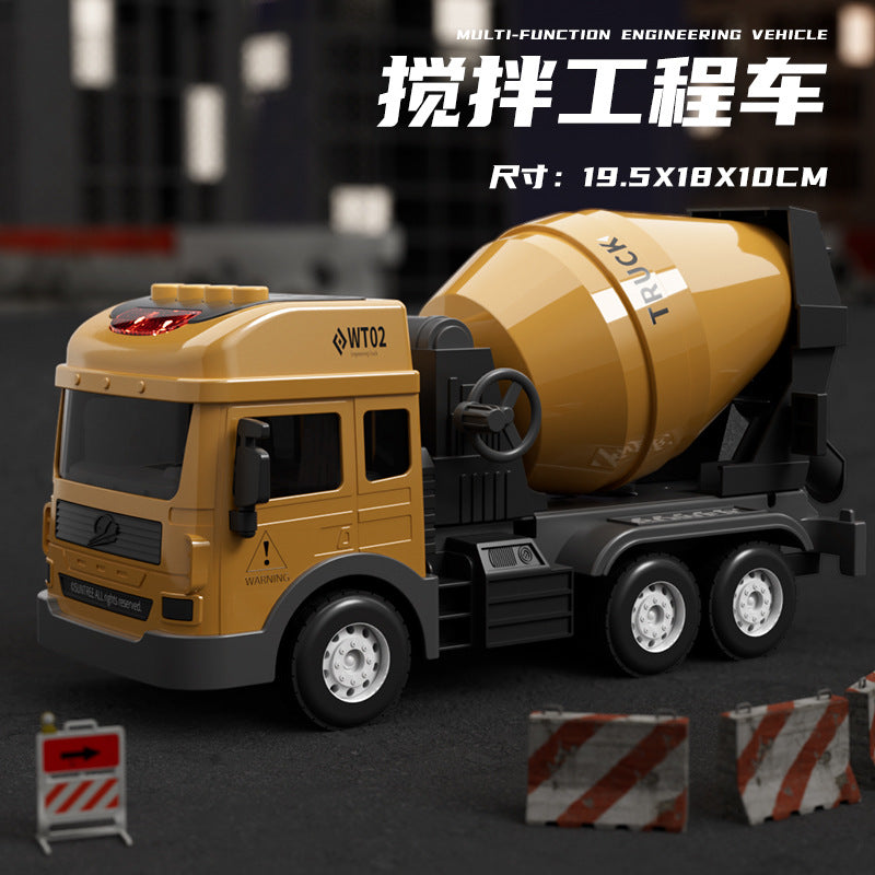 Kids' off-road transport trailer dump truck construction vehicle simulation inertia alloy container truck toy dump truck