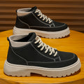 Men's 2025 spring collection: british style high-top outdoor vintage work boots, casual versatile martin boots, trendy footwear