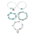 Handmade turquoise beaded bracelet wholesale - cross-border women's summer beach vacation style turtle shell pendant bracelet