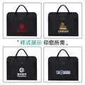 Waterproof large capacity briefcase oxford cloth handbag document storage bag printed office file organizer