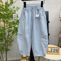 [washable 100% cotton] spring and summer new thin pure cotton candy color workwear scimitar casual pants 2617