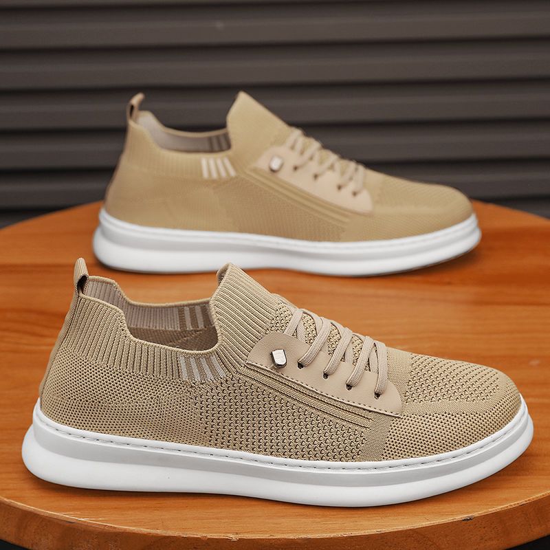 Men's summer new arrival: lightweight, breathable, odor-resistant flyknit mesh shoes - versatile casual sneakers for men, athletic mesh shoes