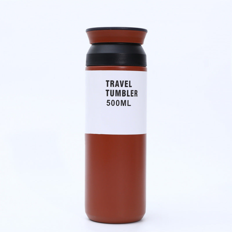 Japanese harajuku smart temperature display stainless steel insulated tumbler - portable outdoor business gift mug