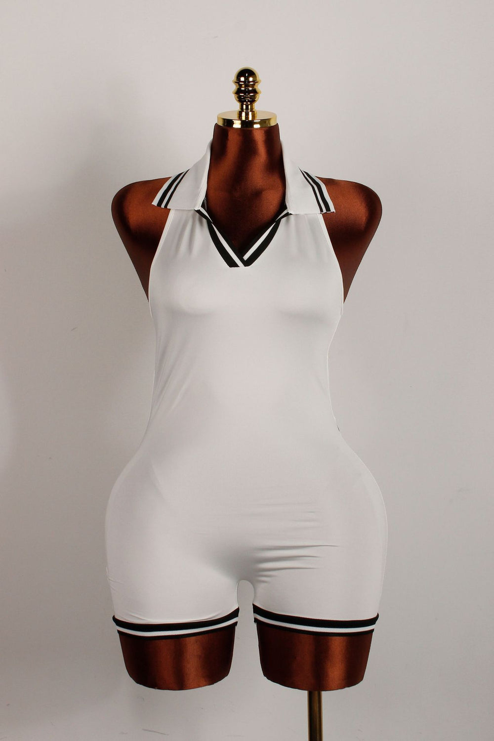 spring european and american cross-border fashion sexy hot girl sleeveless solid color backless halter bodysuit shorts
