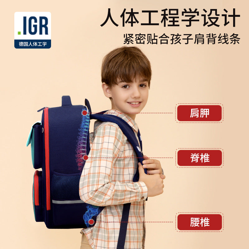 Primary school schoolbags for boys in grades 3 to 6, spine care and burden reduction, schoolbags for large-capacity children and girls, backpacks wholesale