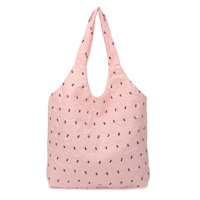 Oxford cloth folding environmentally friendly shopping bag portable portable storage bag large capacity supermarket shopping bag