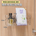 Mirror cabinet storage box wall-mounted bathroom wash toilet mirror door back lipstick cosmetics mask bathroom cabinet storage rack