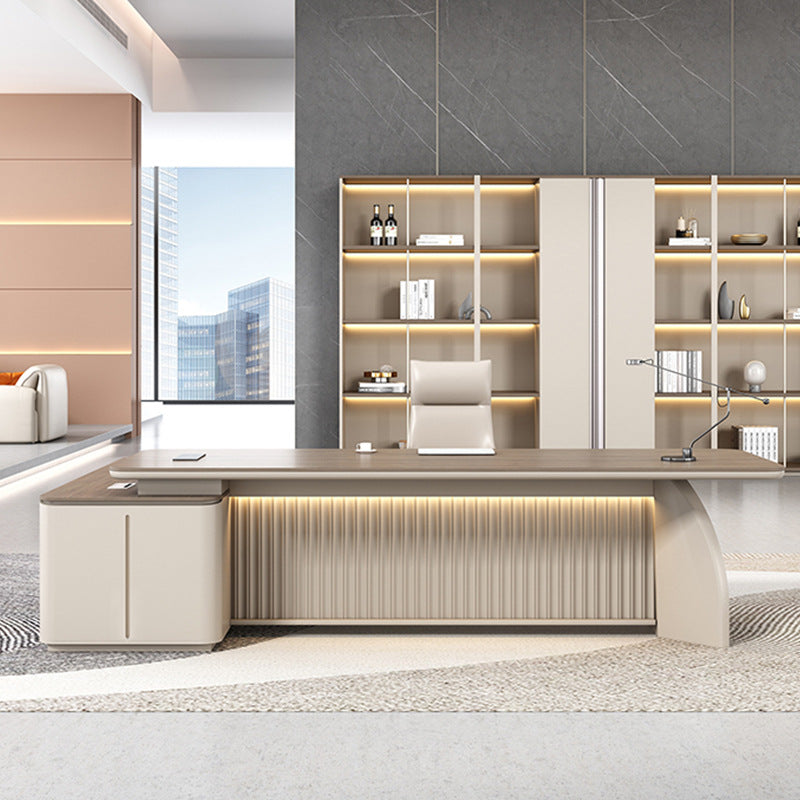 Saint li boss table and chair combination president office simple modern accessible luxury paint executive table elegant manager table and chair main