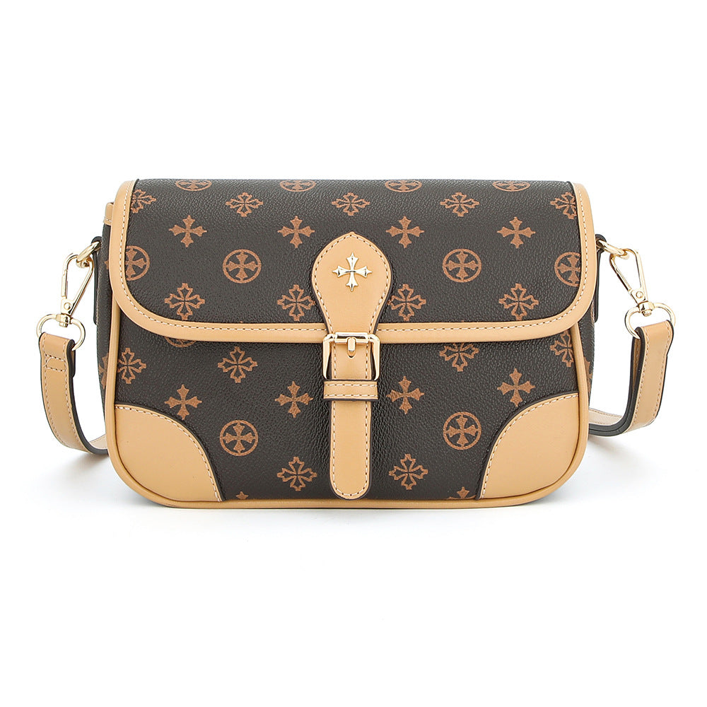 Baellerry's new women's messenger bag  color matching large-capacity shoulder bag versatile printed mobile phone bag tide