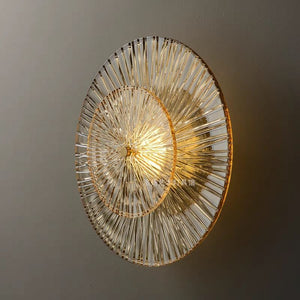 Designer artistic light luxury wall lamp - high-end creative lotus leaf decorative lighting for living room sofa and tv background wall