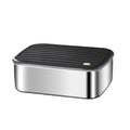 304 stainless steel food storage container, food-grade lunch box with lid, airtight sealing box, refrigerator fruit and food dividing freezer box