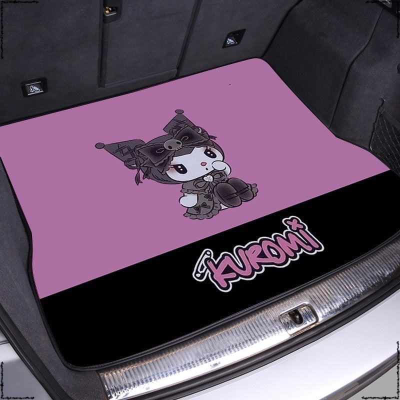 Cartoon car trunk pad Lynk 06 Suiteng Elantra Civic Qashqai tail box pad Accord car pole krypton