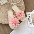 Summernew arrivalflowers flip-flops women's easiest for matchfashion slippers women's summer outwear beach shoes women's flats sandals women's slippers