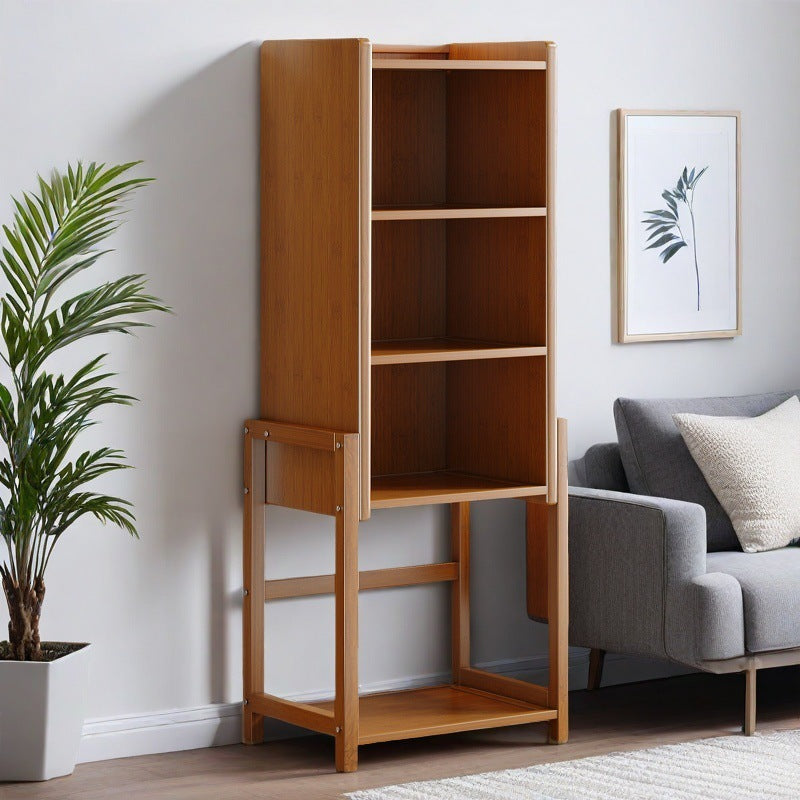 Small bookshelf integrated wall narrow side cabinet living room home floor rack multi-layer storage cabinet