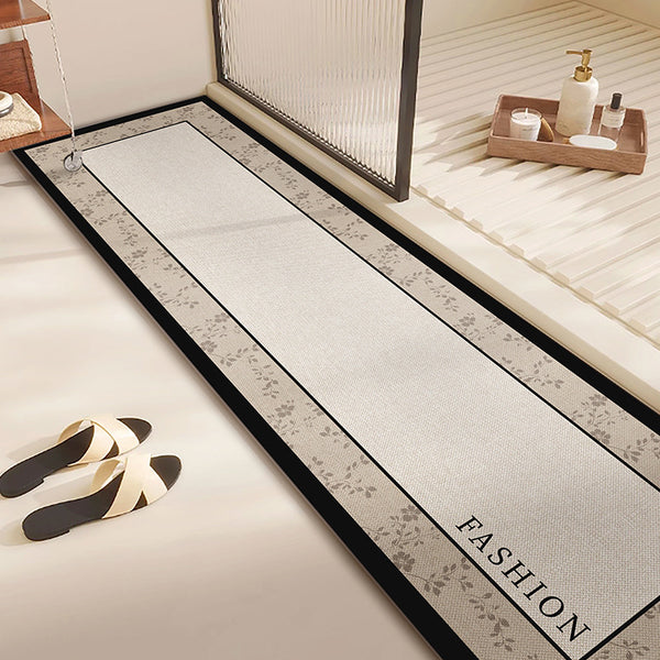 Bathroom door floor mat, soft diatom mud, dirt-resistant entry, non-slip threshold mat, water-absorbing quick-drying, long wear-resistant foot pad