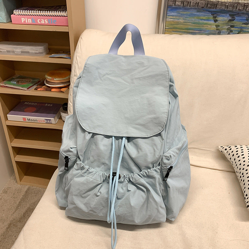 New Korean version trendy large-capacity backpack casual art college student schoolbag fashionable versatile small fresh backpack