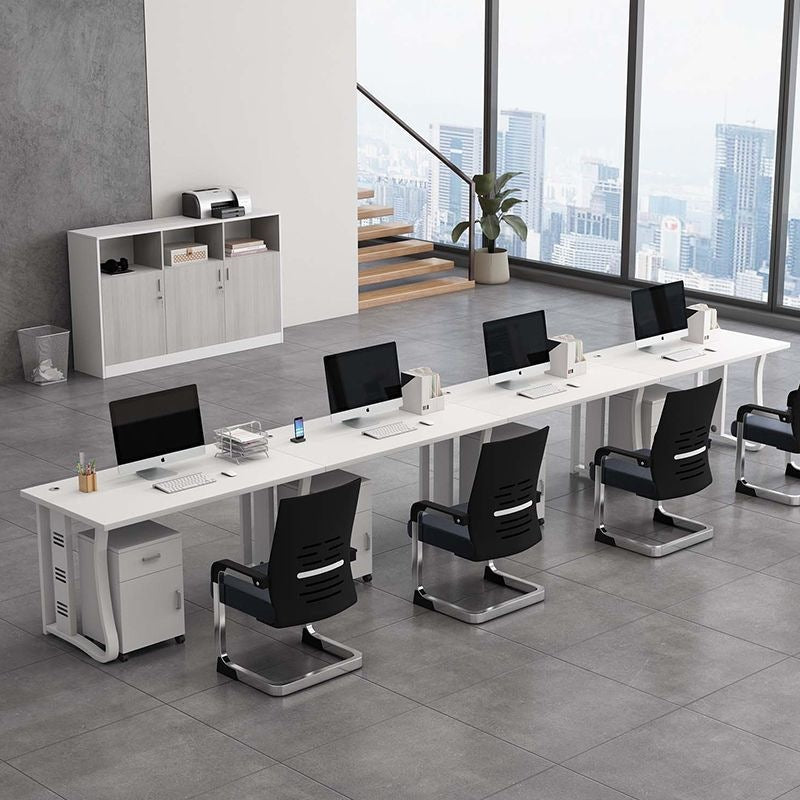 Office desk conference table office minimalist furniture modern employee computer desk workstation table and chair set