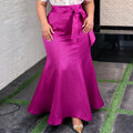 European and american chic elegant slimming midi skirt - versatile party & gathering bow-tie fishtail skirt