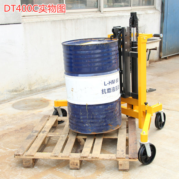 Spot 400kg oil drum truck DT400C hydraulic oil tank trolley hydraulic lift pedal truck