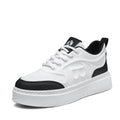 Men's spring 2026 new collection: chunky sole, versatile, trendy, and stylish white sneakers - height increasing athletic casual board shoes for men