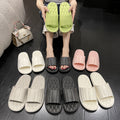 Eva slippers women's couple solid color casual outwear home bathroom soft bottomnon-slip cool slippers breathable cut out