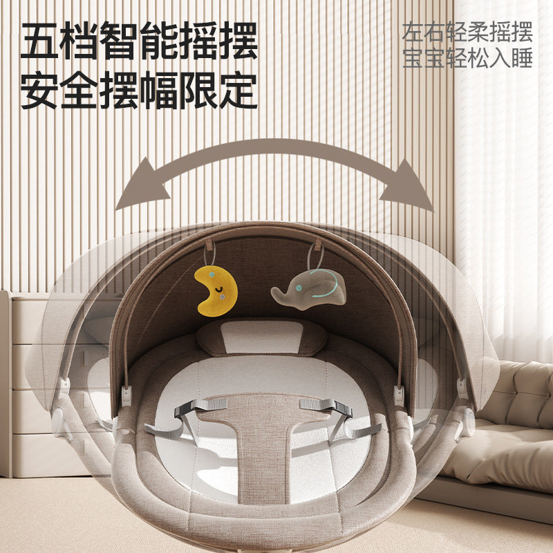 Baby electric rocking chair baby coaxing artifact baby soothing electric cradle newborn baby coaxing rocking chair recliner crib