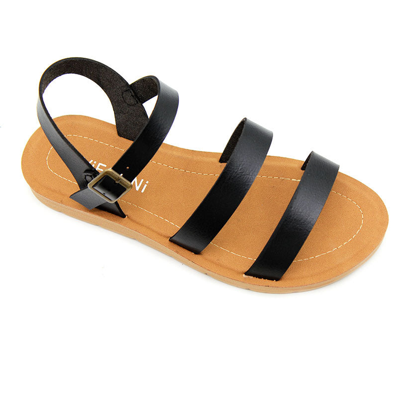 Chaozhou factory craft shoes flat-soled women's sandals non-slip hollow sandals spot wholesale Ladies sandals