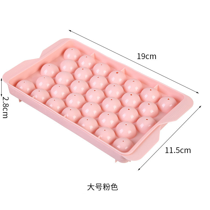 Popular Ice Grid Homemade Ice Hockey Ice Cube Mould Refrigerator Spherical Ice Box Ice Grid Creative Home Use as Storage Box