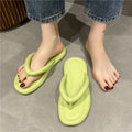 Women's summer flip-flops: durable, non-slip, thick-soled, washable eva korean style casual beach flat sandals