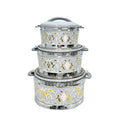 Silver edge white pattern