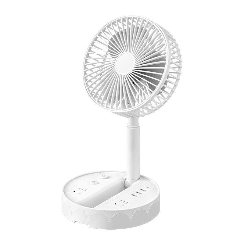 Creative small fan with socket panel, multi-hole usb fast charging socket, vertical socket, socket board for student dormitories