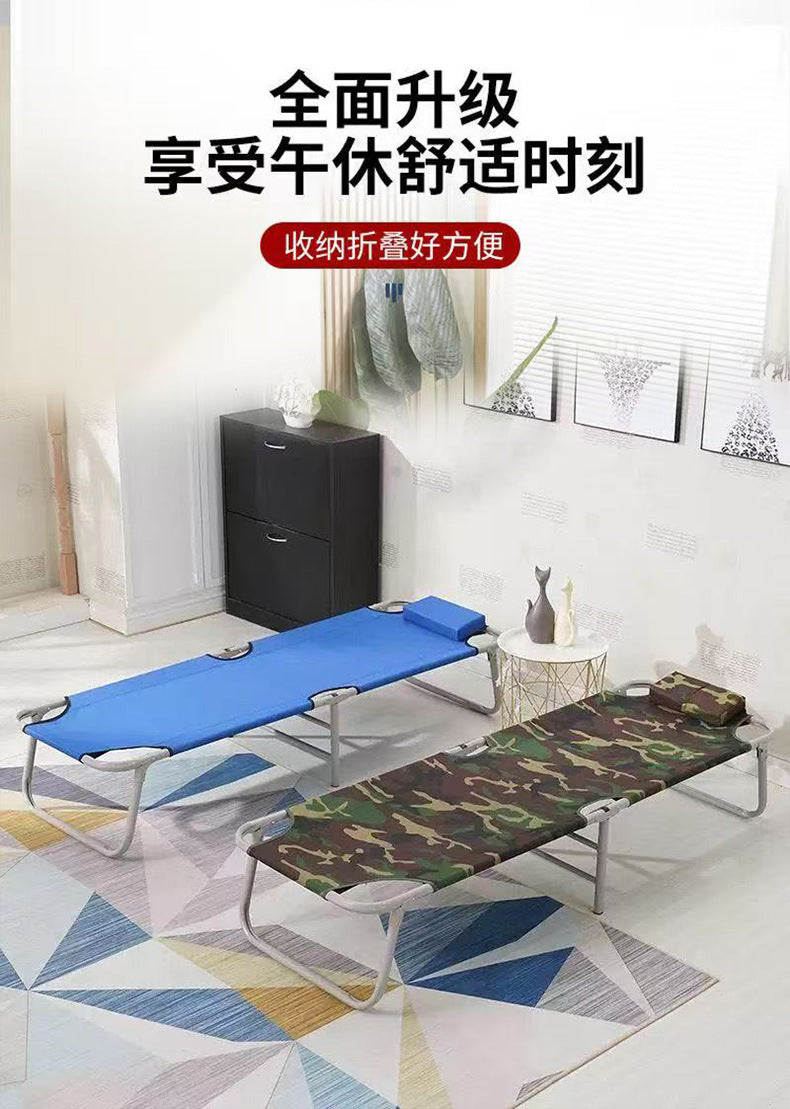Portable single bed emergency foldable bed office lunch break bed simple single bed accompanying bed