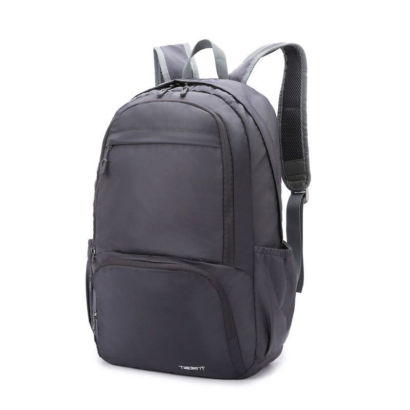 New outdoor sports bag folding backpack men's and women's training class new travel nylon light portable skin backpack