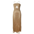 fashioncut out bikini cover skirt sexy waist drawstring tassel knitting skirt beach skirt women